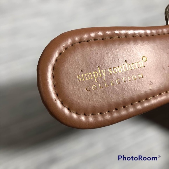 Simply Southern reversible floral flip flop Thong Sandals size 6 - Picture 8 of 10